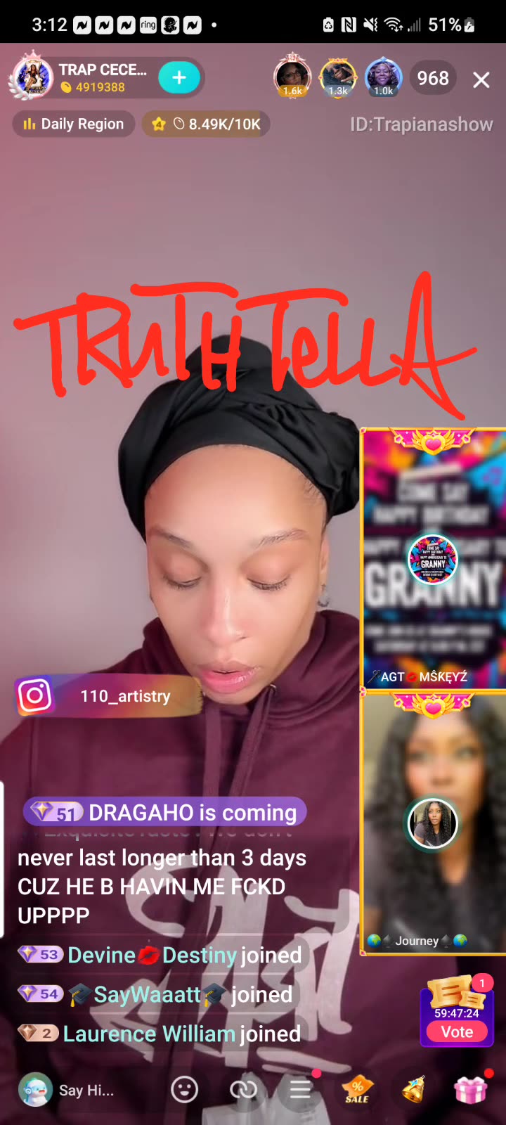 TRAP CECE SUNDAY LIVE