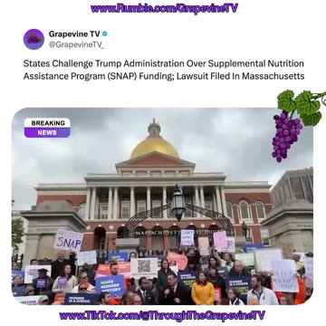 States Sue Trump Administration Over SNAP Funding Suspension; Case Filed In Massachusetts