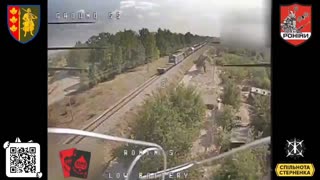 🛸🚂 Ukraine Russia War | FPV Drones Hit Train in Zaporizhzhia Region | RCF