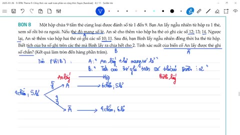 BTRL Theme 9 Công thức Bayes và công thức xác suất toàn phần mp4 2