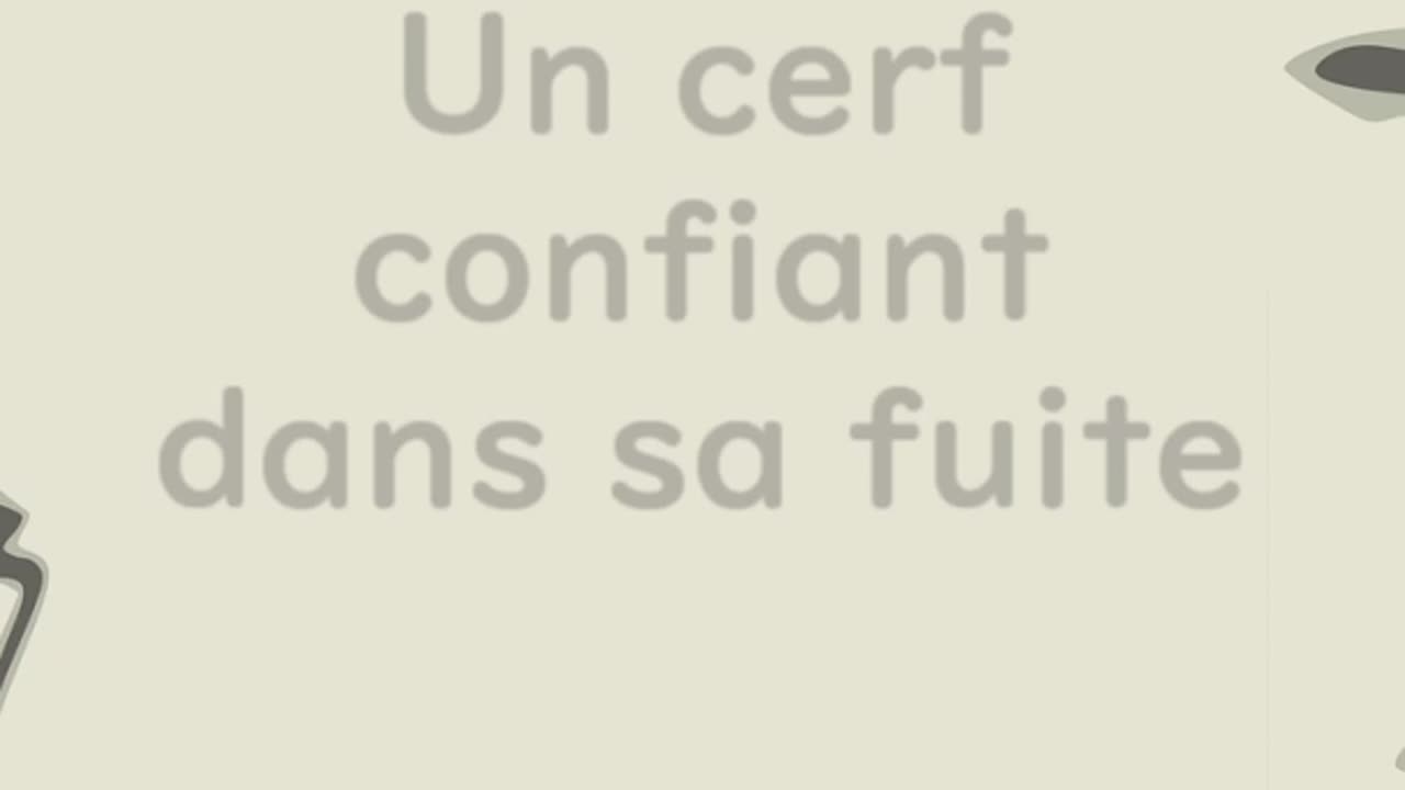 Un cerf confiant dans sa fuite - Huhito Fables-Version française Vol.39