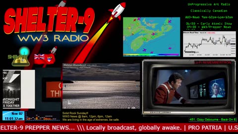 LIVE 24/7 Music/Wx/Prepping/WW3-News