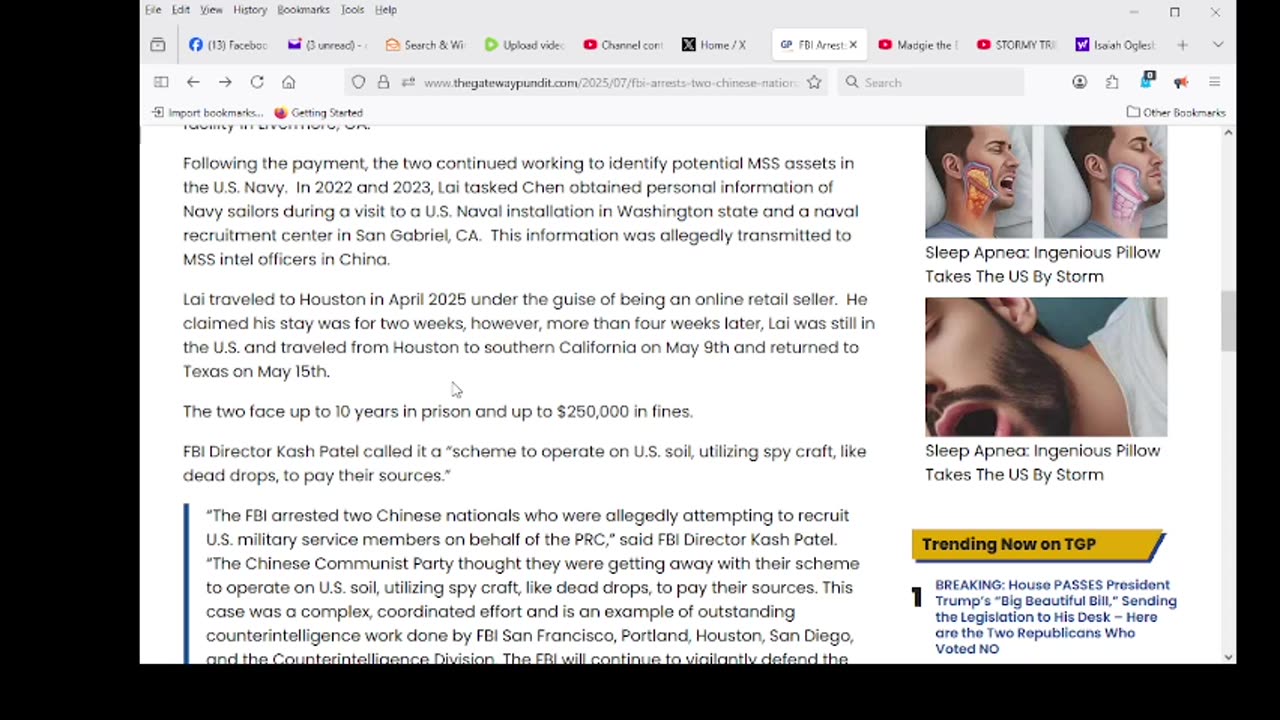 FBI Arrests Two Chinese Nationals Disrupting Spy Ring Targeting U.S. Navy