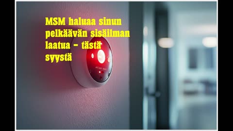 MSM haluaa sinun pelkäävän sisäilman laatua - tästä syystä