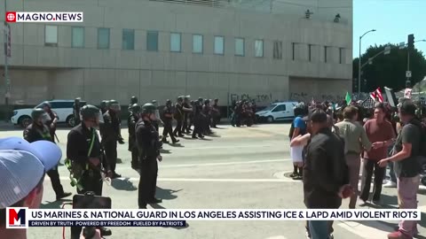 🇺🇸 US Marines & National Guard in Los Angeles assisting ICE & LAPD amid Violent Riots [LIVE]