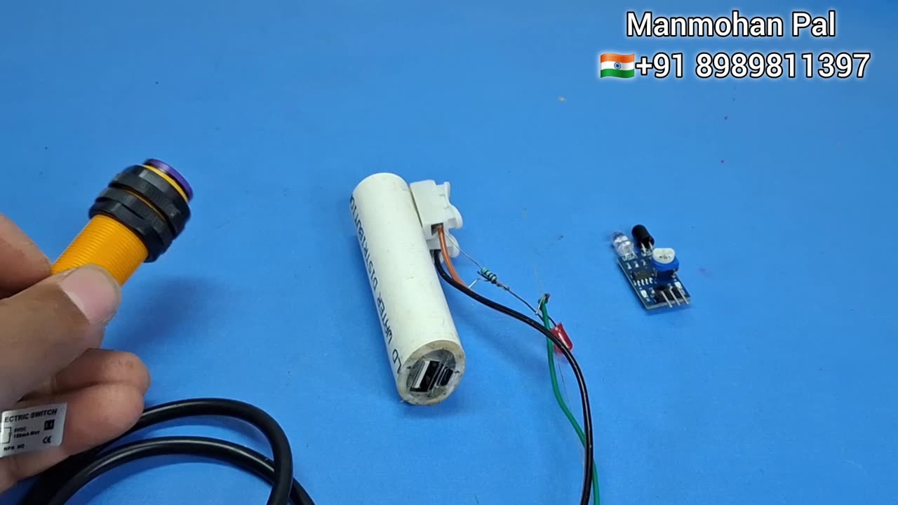 E18 IR senor pinout connection and testing by Manmohan Pal