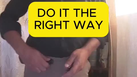 Correct Way to Shorten a Anchor Hook Reversible Belt