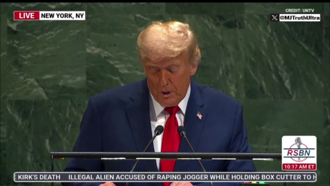Trump to the UN - none of you ever did JACK SHIT to stop any wars.