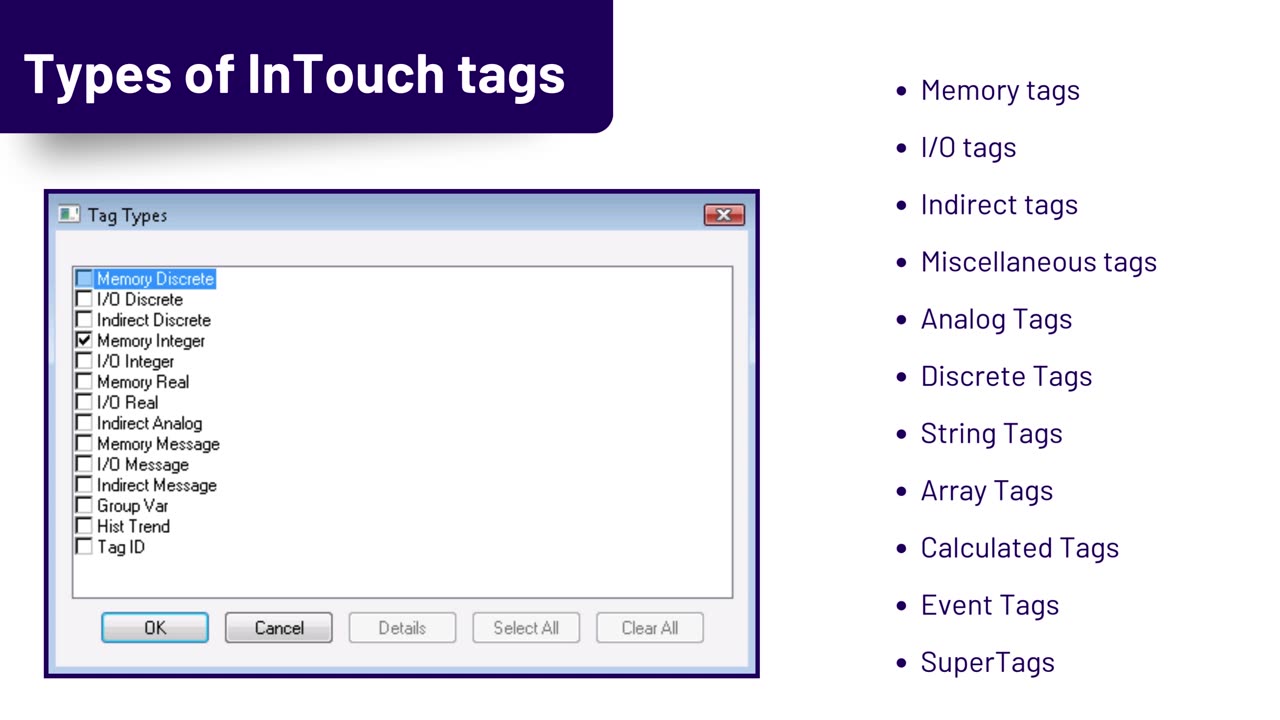 AVEVA Intouch HMI Tags