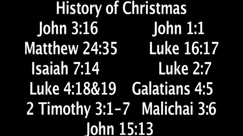 Sunday December 28, 2025. History of Christmas.