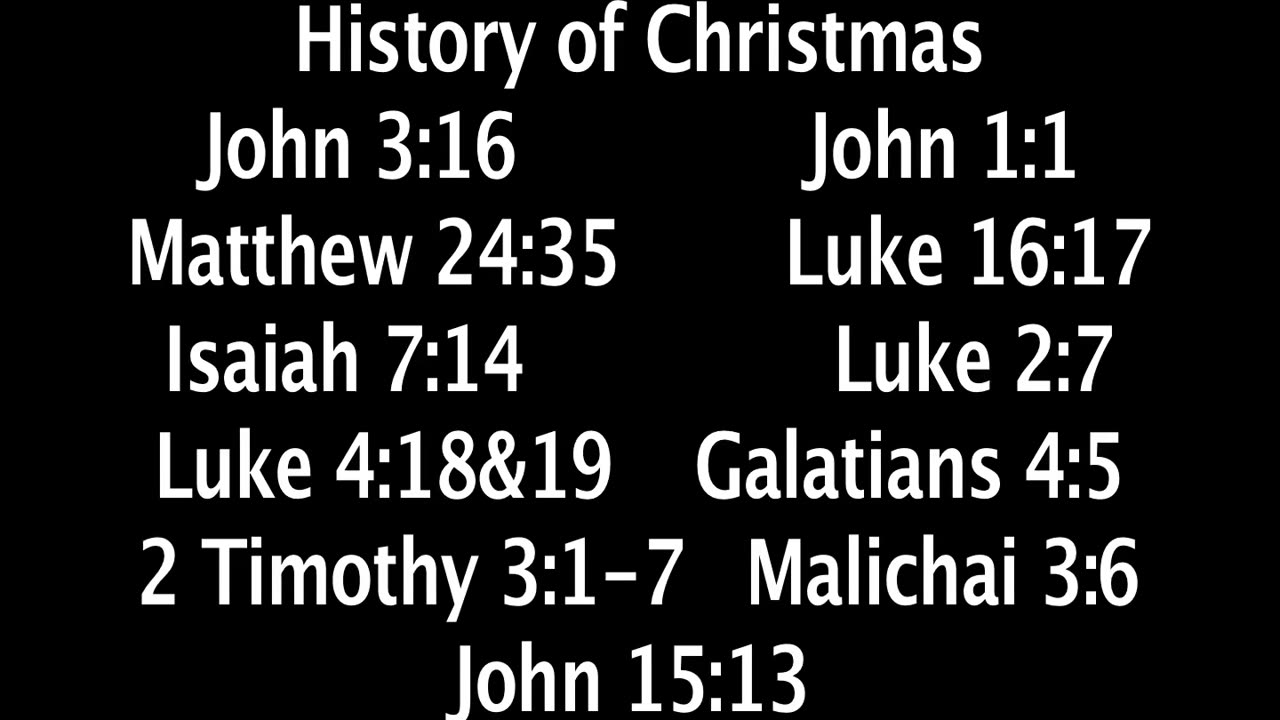 Sunday December 28, 2025. History of Christmas.