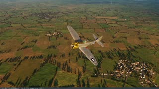 P-47D attacking retreating German army