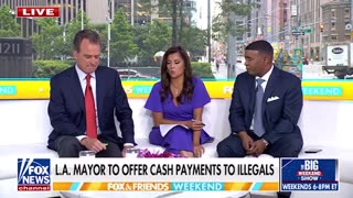 Fox News hosts call out LA Mayor Karen Bass for offering cash payments to illegals