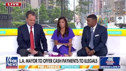 Fox News hosts call out LA Mayor Karen Bass for offering cash payments to illegals