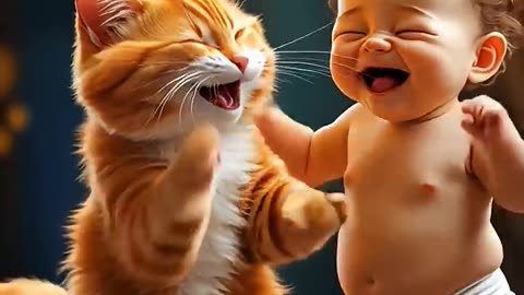 Cute Baby first 'Fun Laughter' 💞