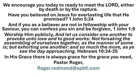 Believing Destroys Unbelief