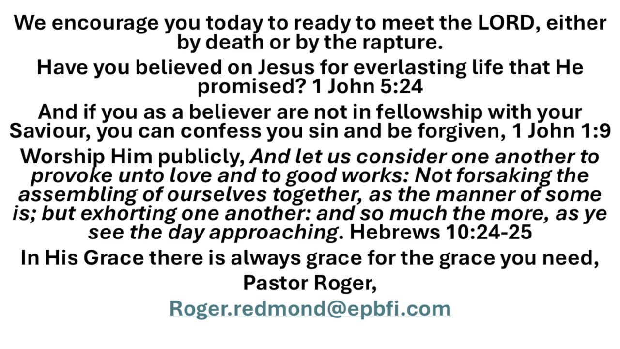 Believing Destroys Unbelief
