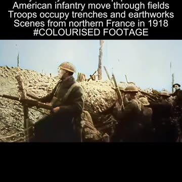 American Troops On The Move With Supply Trucks At Château-Thierry 1918