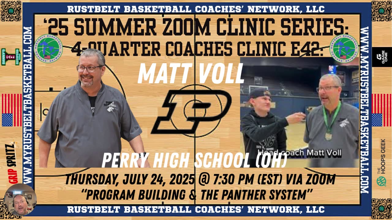 4-QUARTER COACHES’ ZOOM CLINIC E42: MATT VOLL, PERRY HS (OH):