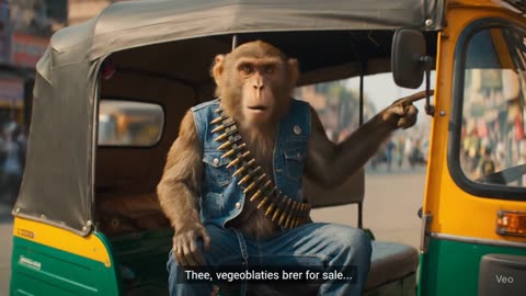 aaj bandar aaya sabjiya khridne apne auto se 😀