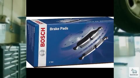 BOSCH BE2076H Blue Ceramic Disc Brake Pad Set with Hardware - Compatible with Se