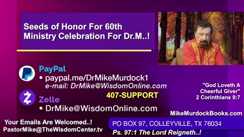 Mon. July 14 - Bible At 5p With Mike Murdock...!!!