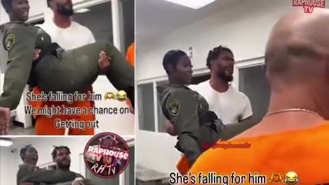 A female correctional officer was caught taking photos with inmates and...