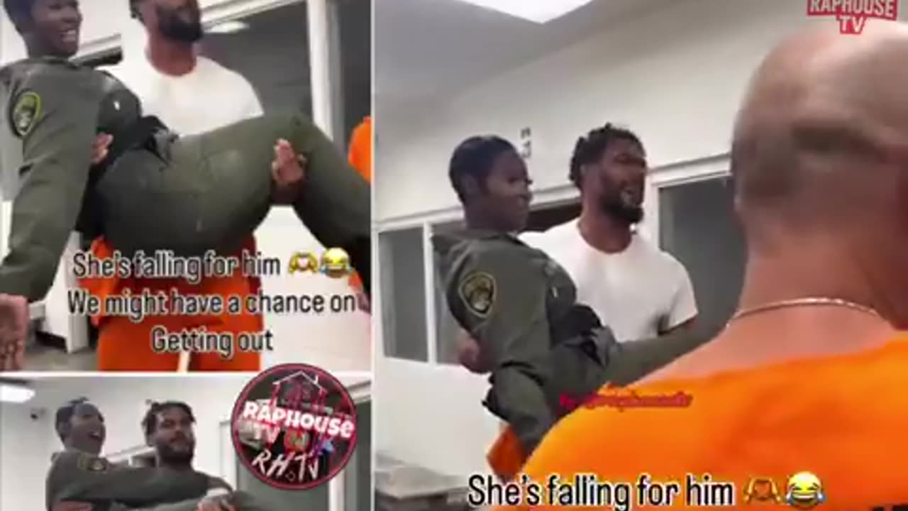 A female correctional officer was caught taking photos with inmates and...