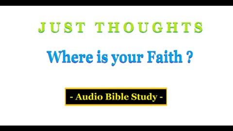 Just Thoughts - Where is your Faith? (2015) Retro