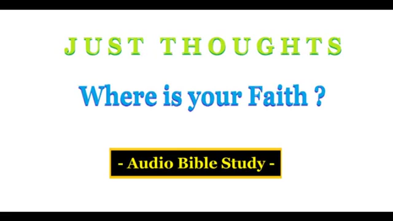 Just Thoughts - Where is your Faith? (2015) Retro