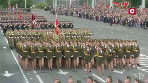 Soviet March- Belarus Female Soldiers in Victory Day Parade 2019 2020(Full HD)