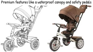 Bentley Kids Trike, Toddler Bike 6-in-1