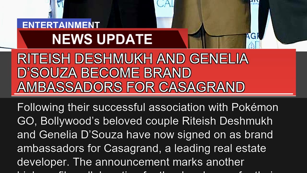 Riteish Deshmukh and Genelia Dsouza Become Brand