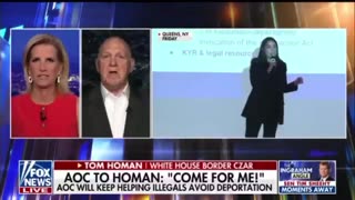 WOW LOL - Tom Homan reacts to AOC saying come for me