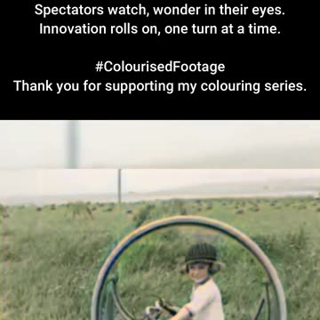 1927 Child’s Motor Wheel Demonstration #ColourisedHistory