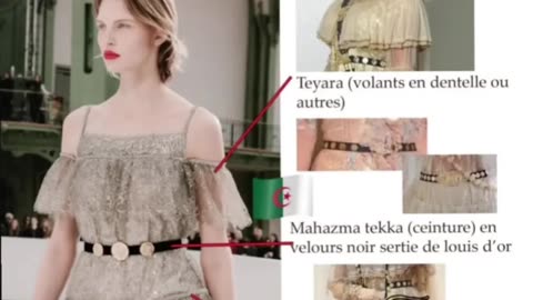 <Stolen traditional Algerian bride dress by French company Chanal>