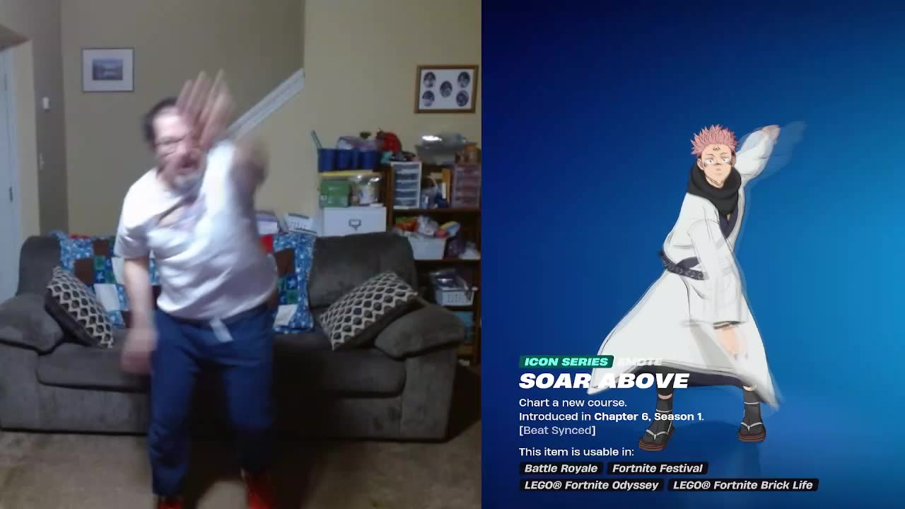 FFG Dance Fortnite Emotes Soar Above