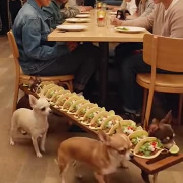 These Chihuahuas Just Invented the Cutest Taco Delivery Service Ever