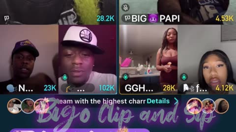 Team PK NoCap Finesse Papi ft 21 GG n Storm going at it 7/5/25 #bigoclipandsip