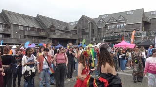 Stone Roots Band Falmouth Cornwall England. Gay LGBTQIA Pride 26th April 2025. Support