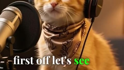 Baby Meets Cat on the Mic 🎧 | Adorable & Funny Talk for Kids