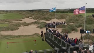 Trump opens new golf course in Aberdeen, Scotland