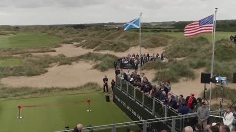 Trump opens new golf course in Aberdeen, Scotland