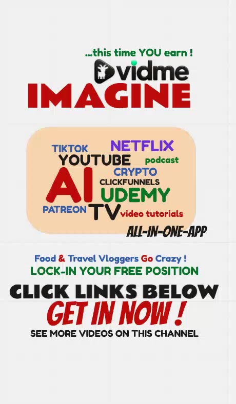 VIDME - MADE FOR INFLUENCERS - GET PAID FOR YOUR VIDEOS & MUCH MORE (009) TOP TEAM ROB BUSER