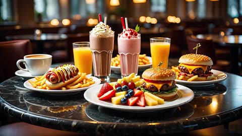 Juicy and mouthwatering Smash Burger Soft and fluffy chocolate cake