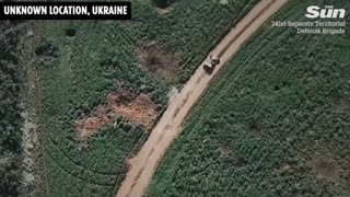 The Sun newspaper published a video of Ukrainian fighters wearing ISIS chevrons: