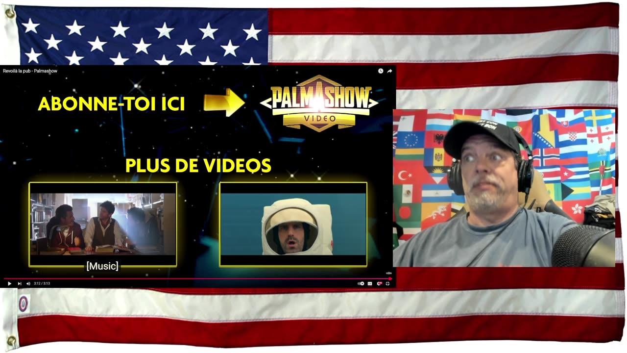 Revoilà la pub - Palmashow - REACTION