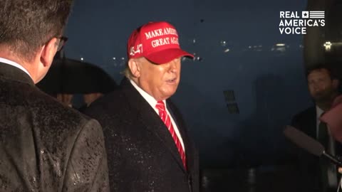TRUMP PRESS GAGGLE