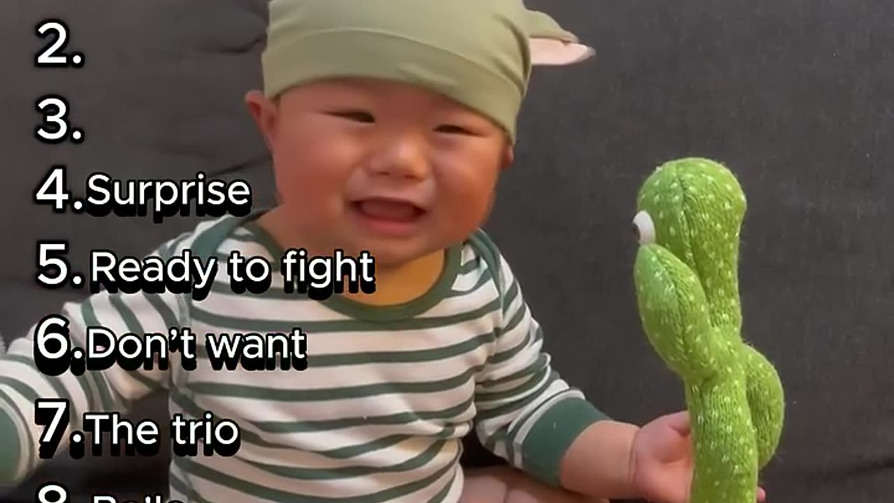 Kids Reaction FOR Ranking to A Toy Cactas