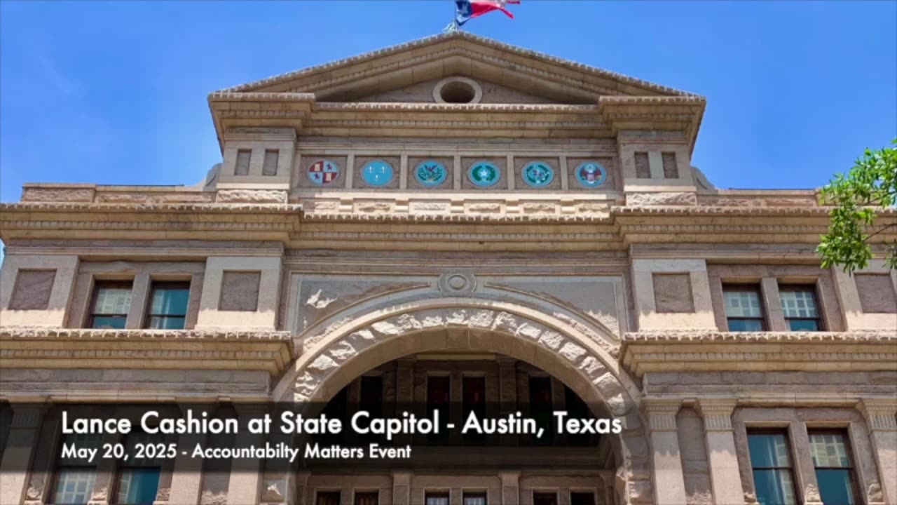 Lance Cashion's Speech at the Capitol of Texas - Why Christians Need to Get Involved